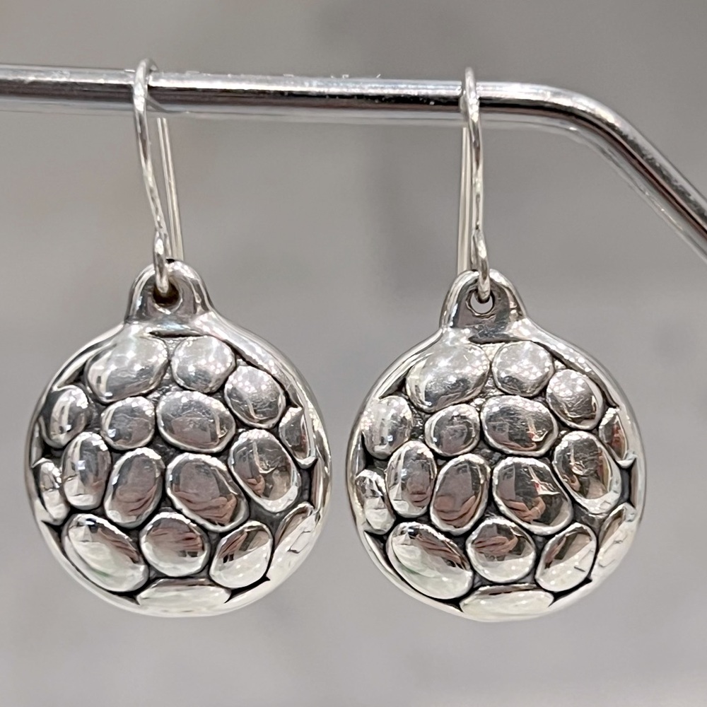 Sterling Silver Stone Dangle Earrings